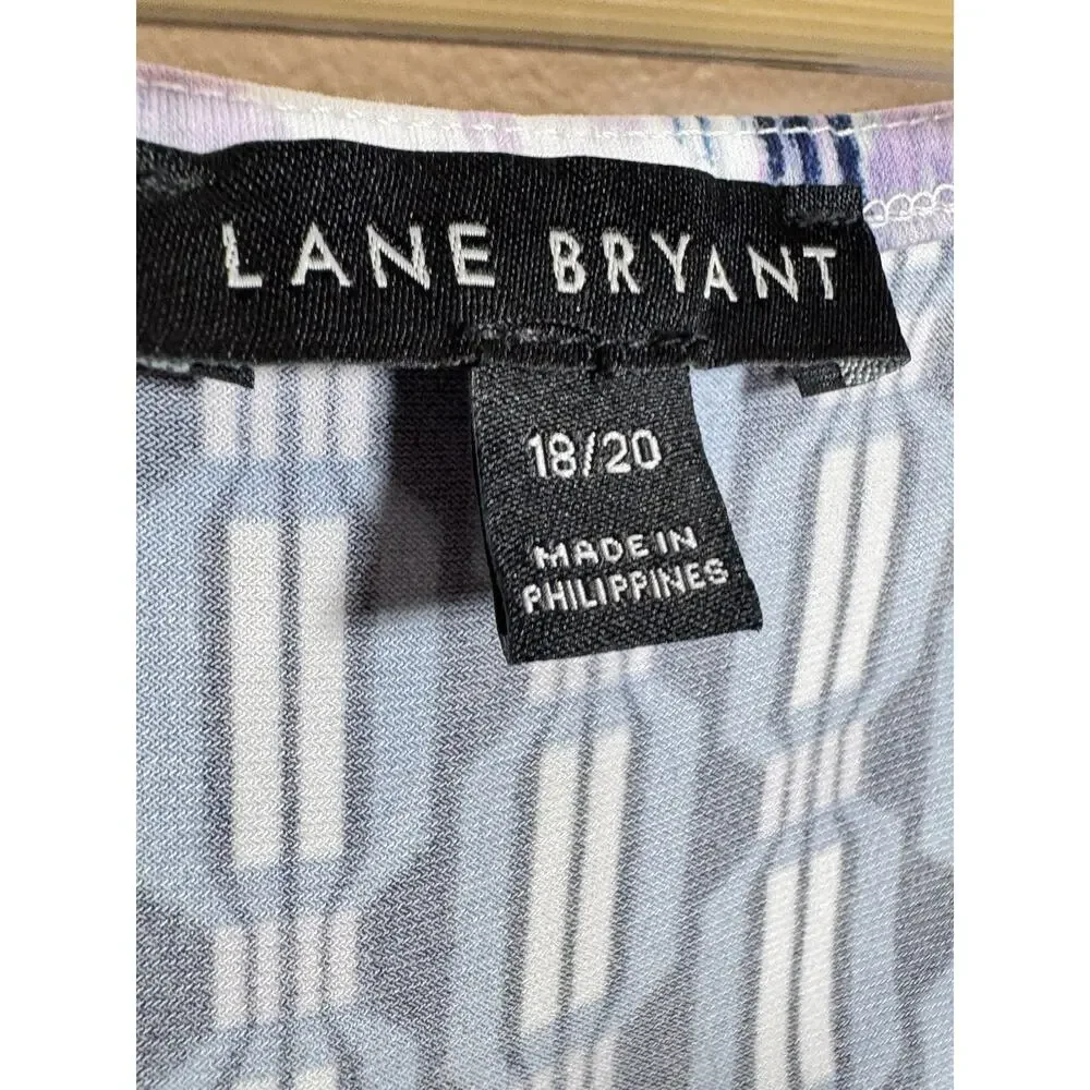 Lane Bryant Womens Plus Size Midi Dress 18/20 Belted High-Low Boho Stretch - Picture 6 of 13